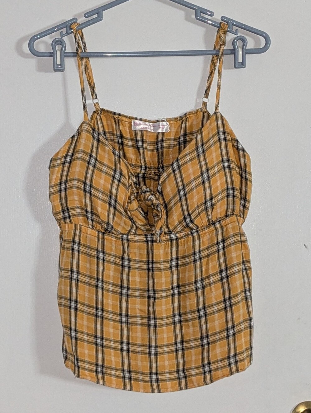 Y2K Aesthetic Plaid Sleeveless Cami Top 2X
